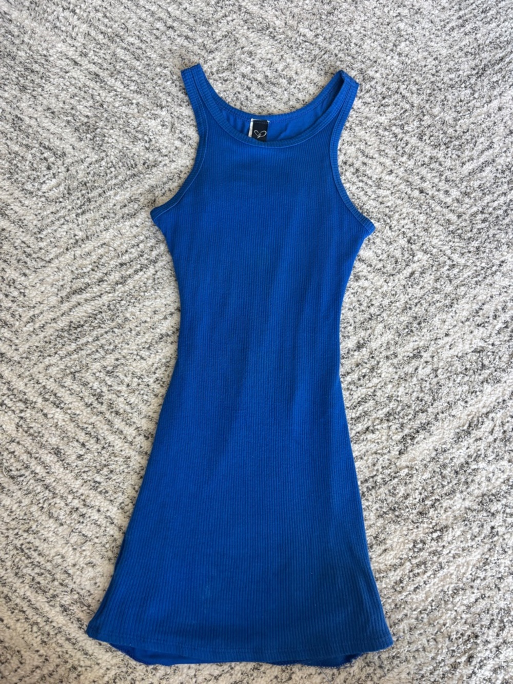 Windsor Electric Blue Ribbed Tank Dress - Women